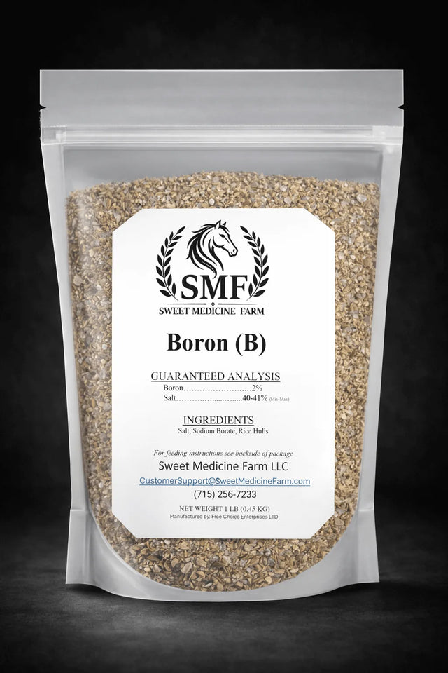 Boron refill pouch for the Sweet Medicine Farm Free Choice Horse Mineral Buffet
