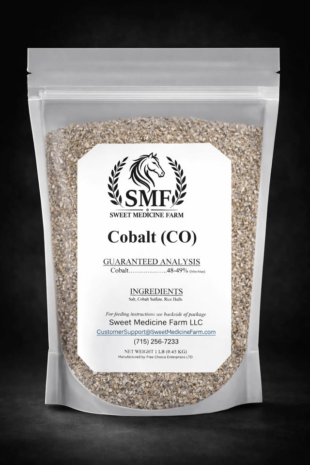Cobalt refill pouch for the Sweet Medicine Farm Free Choice Horse Mineral Buffet