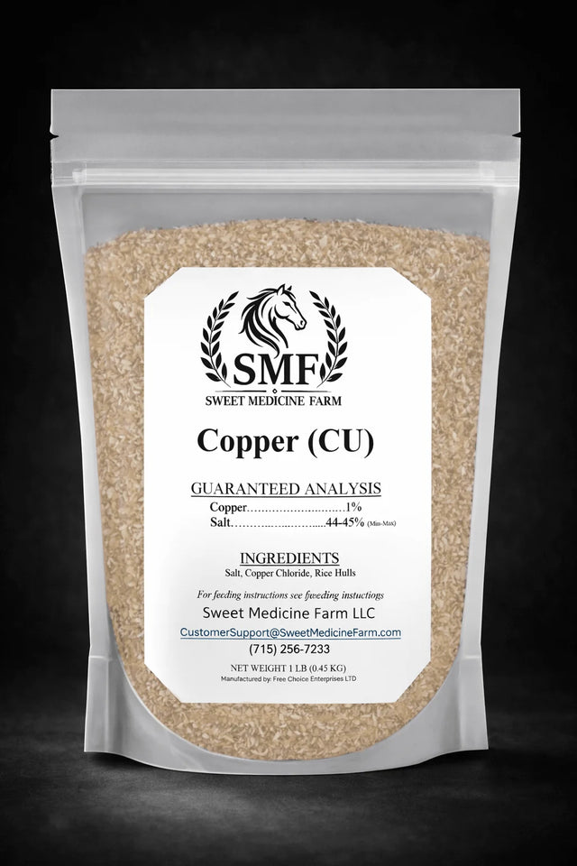 Copper refill pouch for the Sweet Medicine Farm Free Choice Horse Mineral Buffet