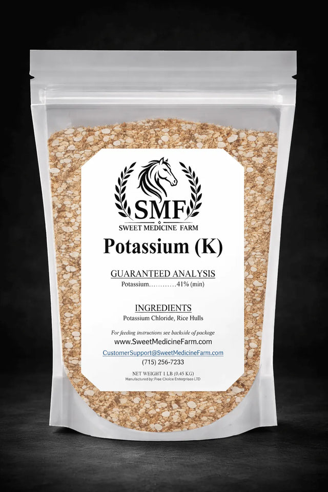 Potassium refill pouch for the Sweet Medicine Farm Free Choice Horse Mineral Buffet