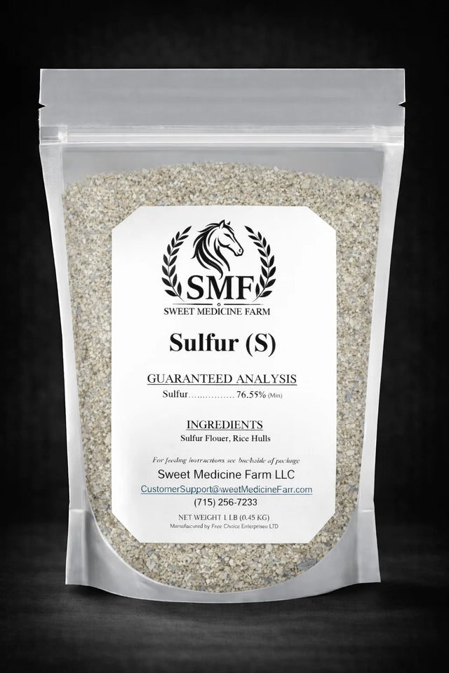 Sulfur refill pouch for the Sweet Medicine Farm Free Choice Horse Mineral Buffet