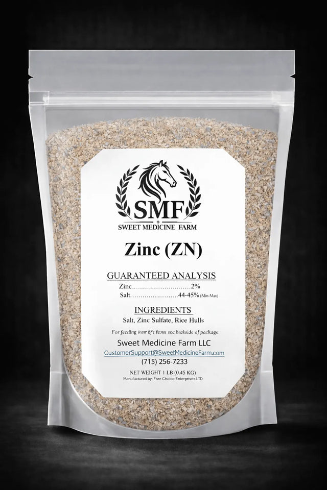 Zinc refill pouch for the Sweet Medicine Farm Free Choice Horse Mineral Buffet
