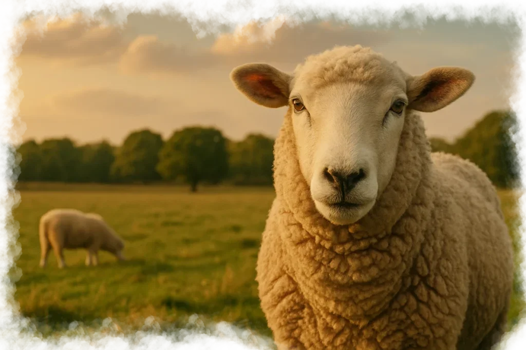 Sheep representing Sweet Medicine Farm no fluff mindset for horse mineral philosophy
